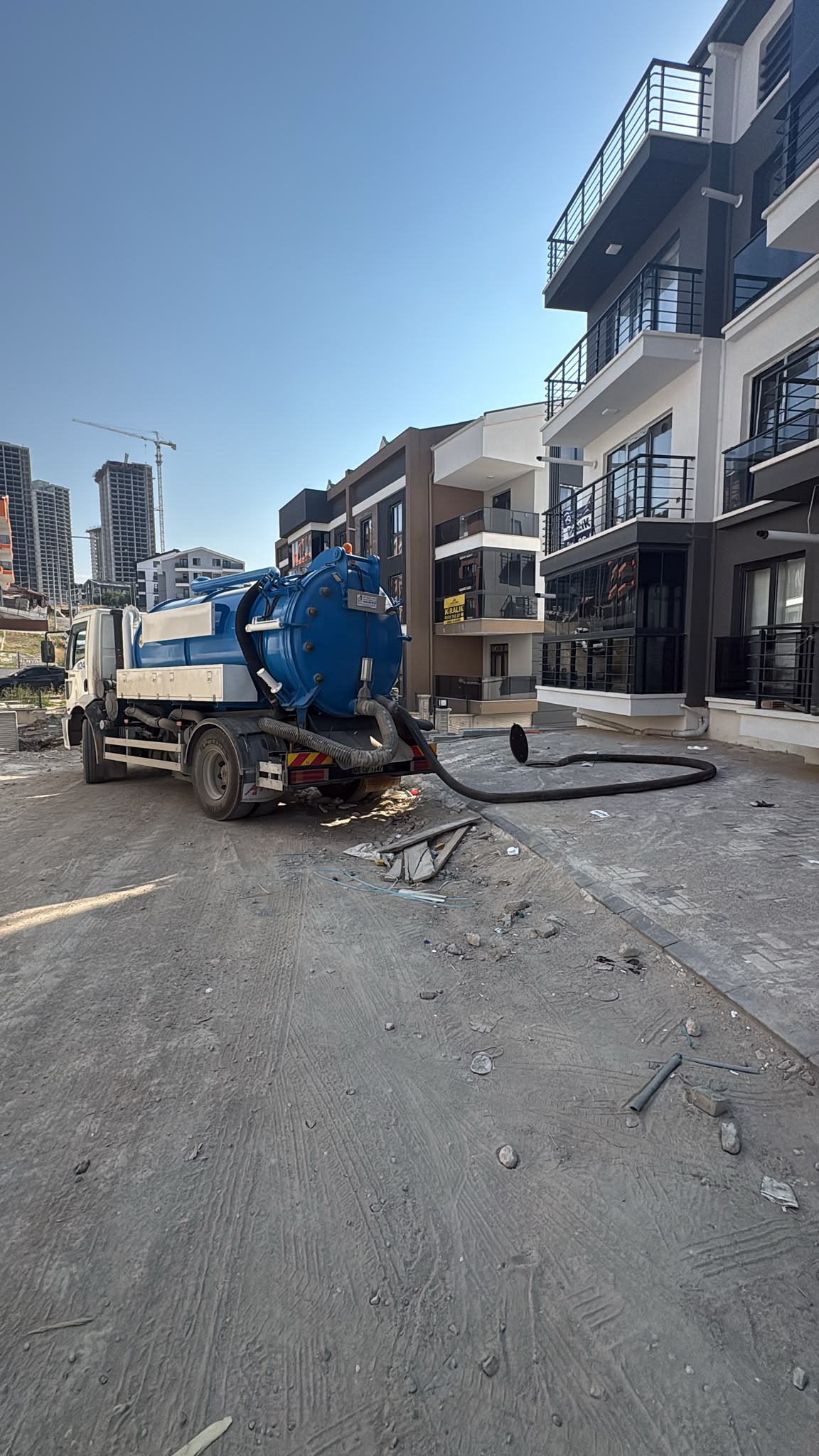Site altyapı vidanjör hizmeti